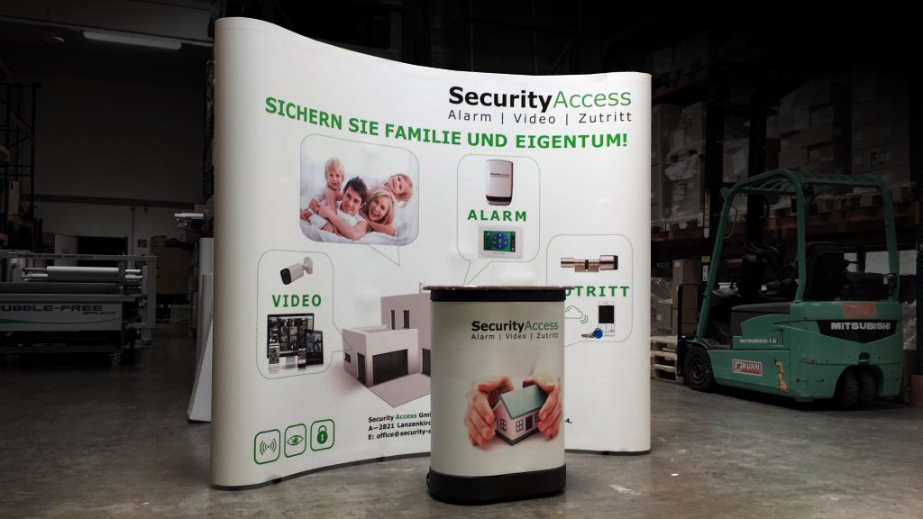 Messestand Security Access